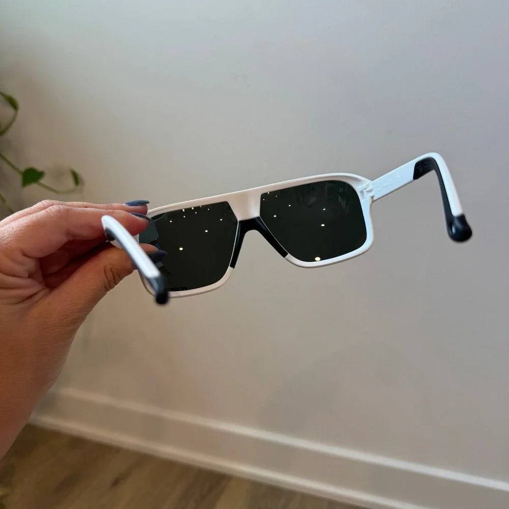 Pit Viper The Miami Nights Flight Optics Polarized Sunglasses White Frame NEW